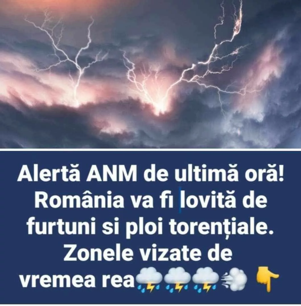 Alert Meteo De Ultim Or Anm Anun C Rom Nia Va Fi Lovit De