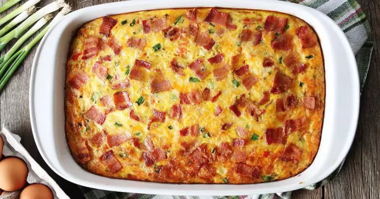 Cartofi carbonara la cuptor