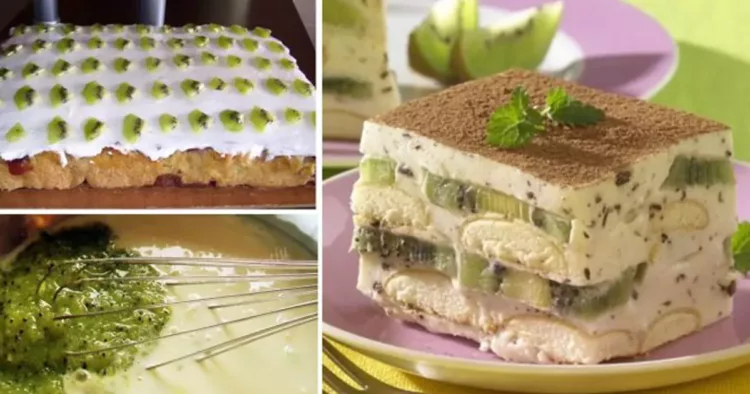 Prăjitură de vară răcoritoare cu kiwi