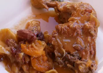 Pui în sos de cidru