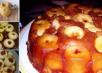 Tort de mere întregi caramelizate