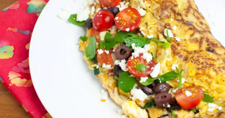 Rețeta pentru cea mai bună omletă grecească. Uite care sunt ingredientele care-i dau tot gustul! Este neașteptat de bună!