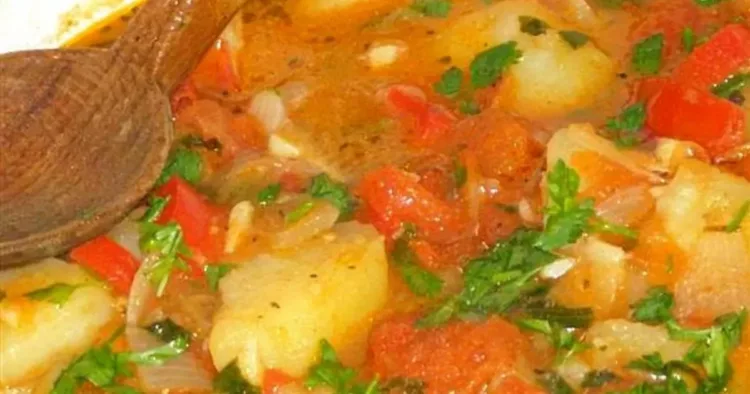 Mâncărică de cartofi cu ardei copți