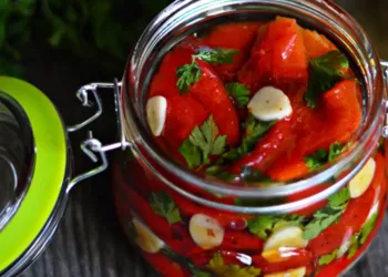 Ardei copți cu usturoi și pătrunjel, cea mai bună rețetă pe care o poți face în această toamnă!