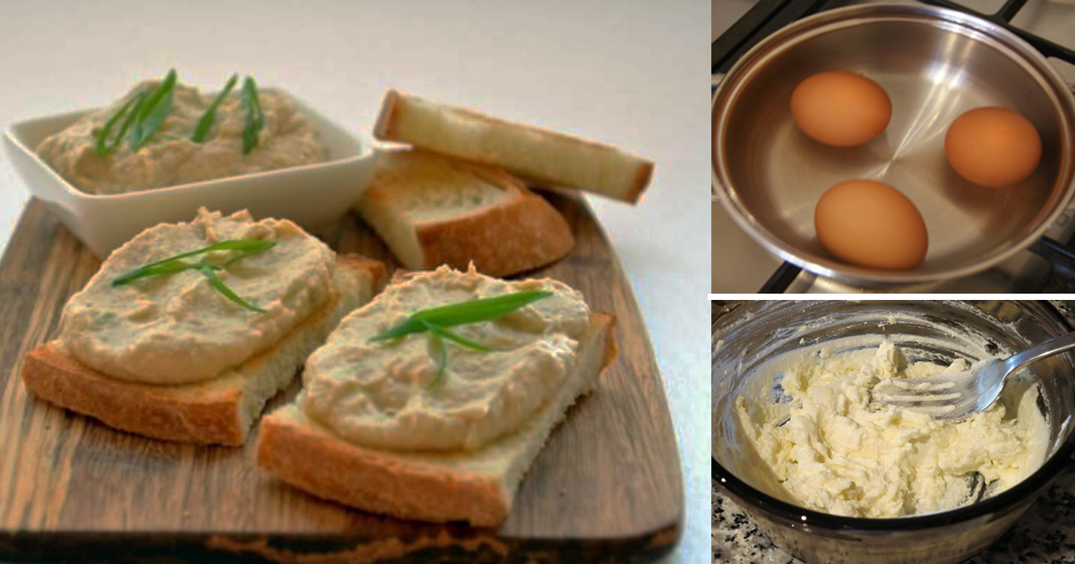 Pate din ouă, un mic dejun delicios, sănătos și simplu de pregătit