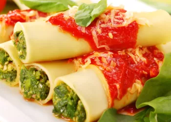 Cannelloni cu legume, un preparat de post deosebit de gustos și sățios