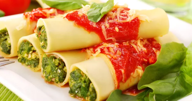 Cannelloni cu legume, un preparat de post deosebit de gustos și sățios