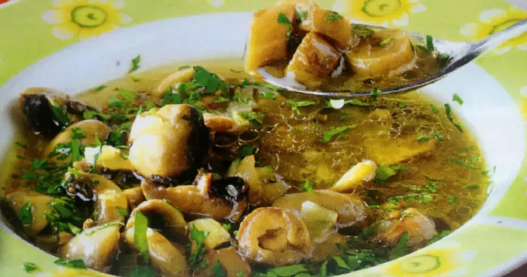 Ciorbă de ciupercuțe cu pătrunjel și tarhon