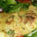 Omletă vegană din făină de năut cu legume