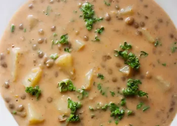 Cum se prepară supa de linte și cartofi, o rețetă veche de la bunici