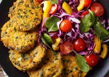 Burgeri de post din năut, spanac și ceapă. Un prânz de post extrem de sănătos și gustos!