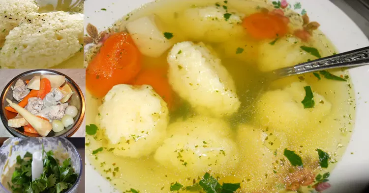 Supă de găluște după rețeta bunicii