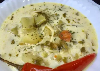 Ciorbă de legume dreasă cu smântână ca în Ardeal