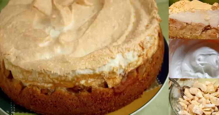 Tort de bezea cu mere