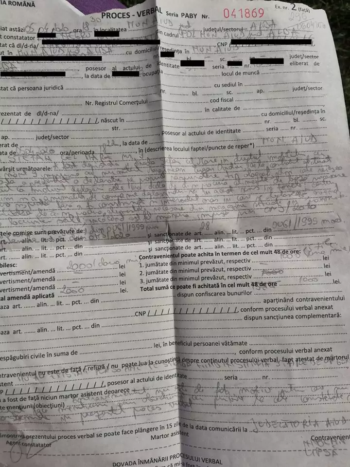 Ce greșeală aparent banală au făcut doi soți din Aiud, când au completat declarația pe propria răspundere. Polițiștii i-au oprit, au citit și i-au amendat cu câte 2.000 lei. Atenție, i se poate întâmpla oricui: