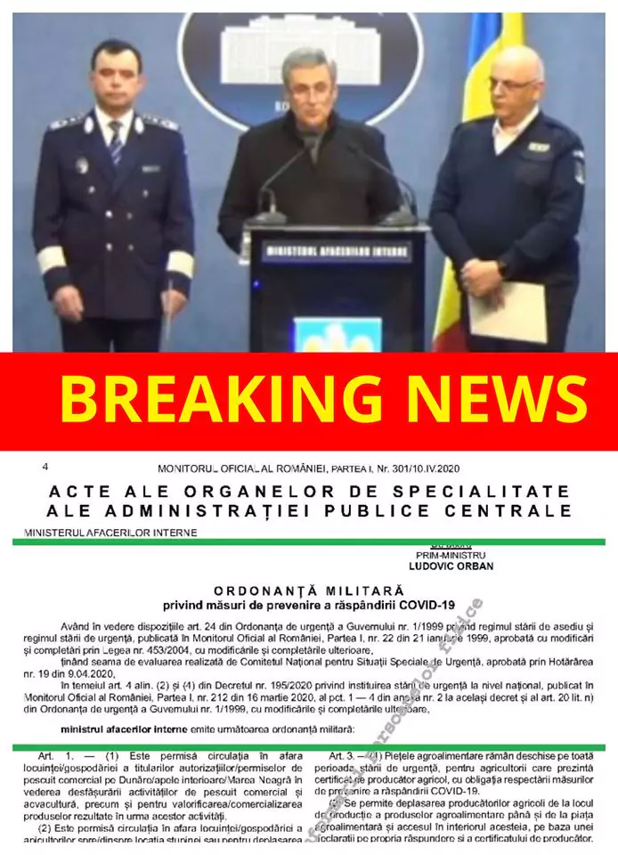 Mare atenție! Ordonanța Militară se modifică! Anunțul făcut în urmă cu doar câteva momente de autorități:  Este știrea momentului în România! Toată lumea trebuie să știe: