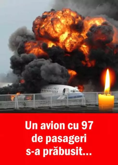 Un avion cu 97 de pasageri s-a prăbușit! Nu exista niciun supraviețuitor