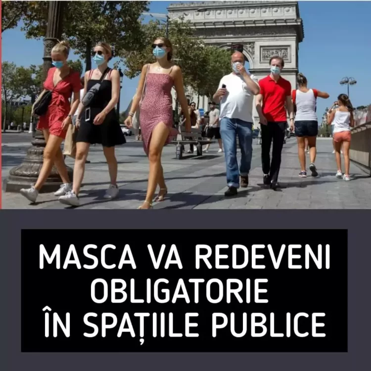 Pandemia de Covid se întoarce. Masca va redeveni OBLIGATORIE în spaţiile publice