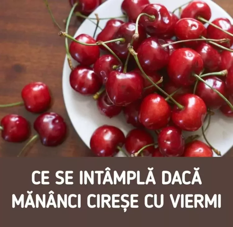 Ce se întâmplă dacă mănânci cireșe cu viermi. Explicațiile specialiștilor