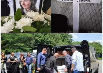 Roxana Donișan, românca ucisă de rechin , condusă pe ultimul drum! Gestul făcut de părinți când au ajuns în fața sicriului