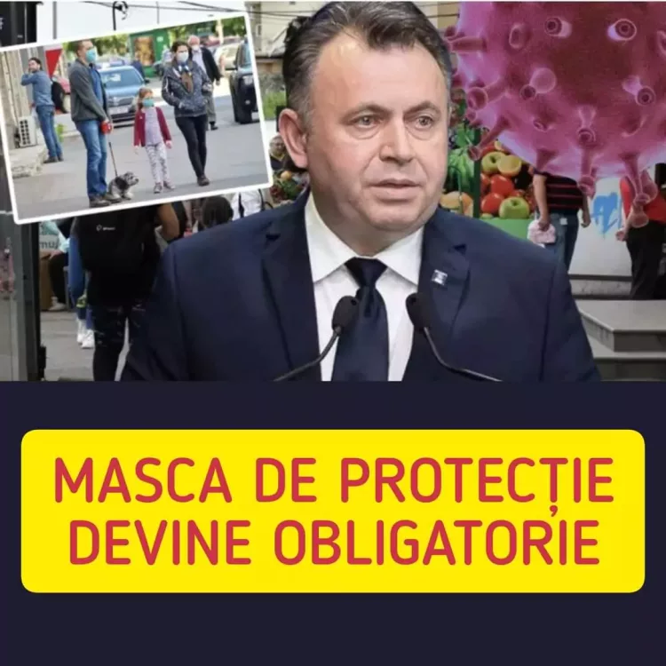 Doar câteva zile până când măștile vor fi reintroduse în România