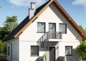 O eleganta casa cu mansarda de 116 mp. Vezi proiectul complet