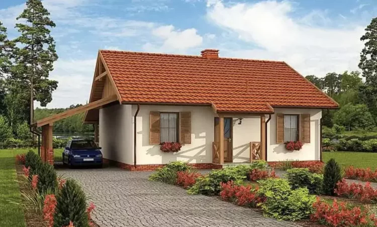 Casa mica si frumoasa doar cu parter! Proiectul este superb iar pretul este accesibil