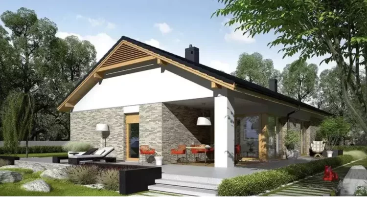 Proiect casa de poveste cu 3 dormitoare, doua bai si garaj dublu