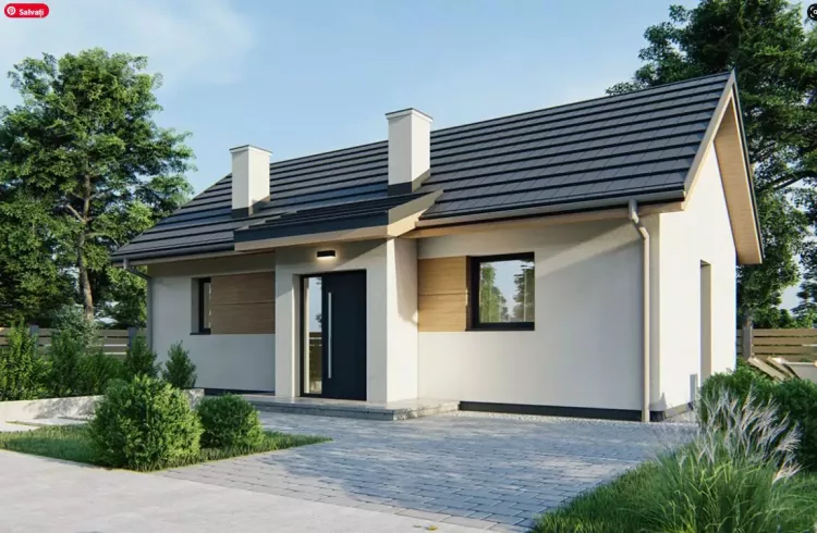 Casa mica cu doua dormitoare si sufragerie. Ideala pentru familii cu buget mic