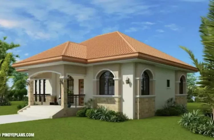 Proiect de casa cu 3 dormitoare si un pridvor fabulos