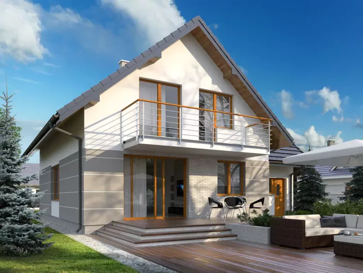 Una dintre cele mai frumoase case cu mansarda. Avem proiectul detaliat