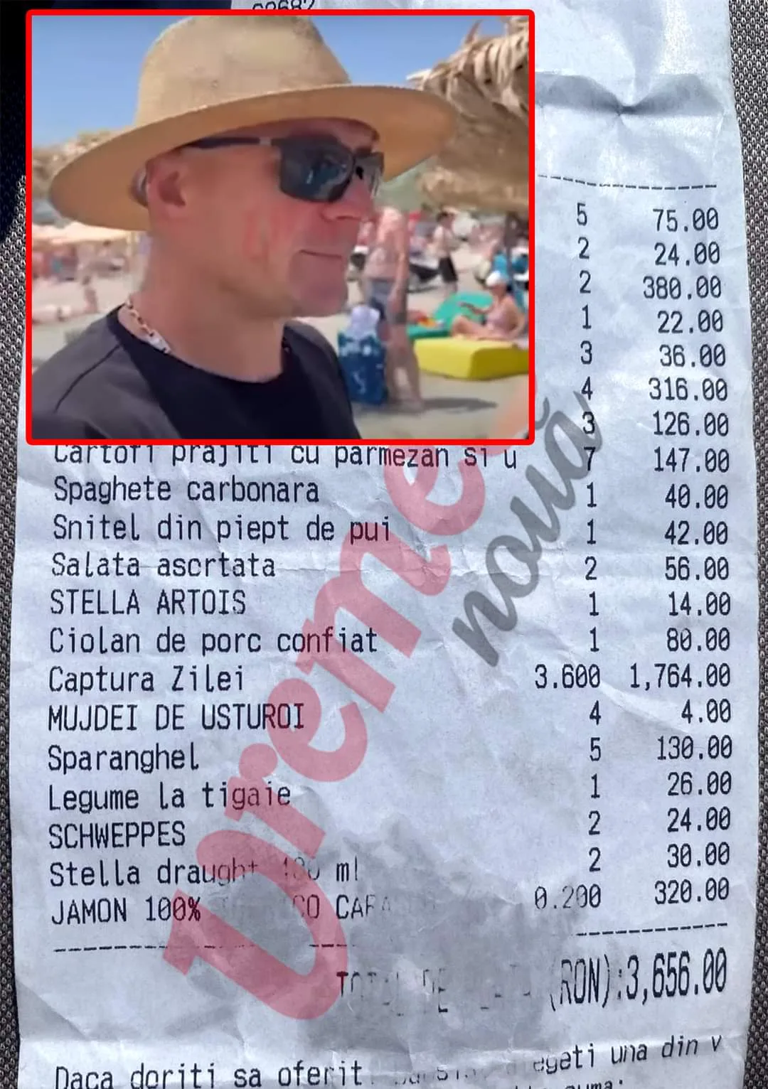 Nota de plata incredibila pe litoralul romanesc. Un turist a platit pentru o masa cat pentru un sejur all-inclusive la bulgari
