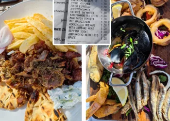 Nota de plata a unor romani din Thassos face ocolul internetului! Cat au platit cei 6 la o singura masa