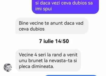 Eu trebuie să plec două săptămâni în Germania și te rog din suflet să o urmărești pe nevastă-mea