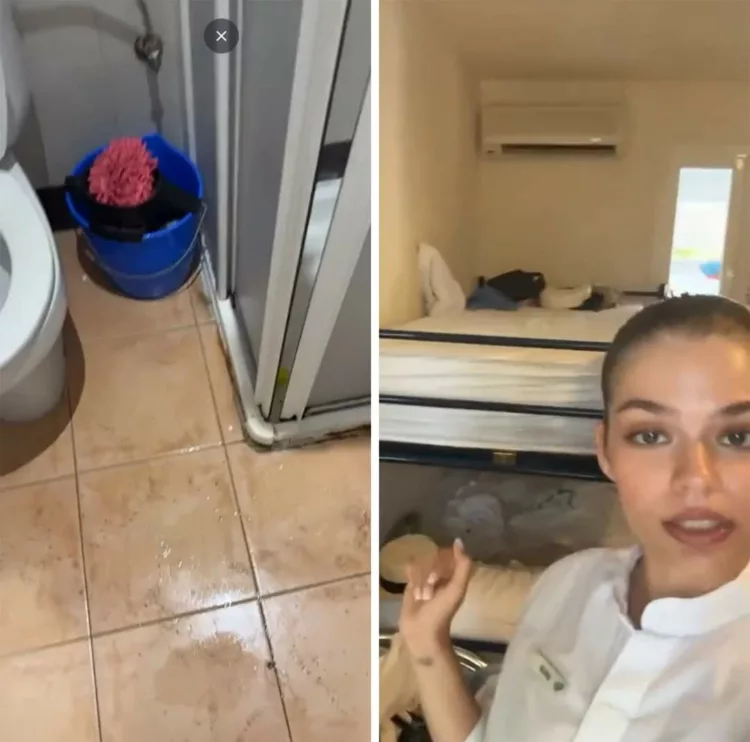 Românca din imagine s-a angajat în Spania, prin „Work and Travel”. Ireal ce cazare a primit: „Uitați în ce jeg stau!”