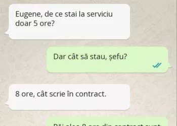 Banc: Bun raspunsul lui Eugen.