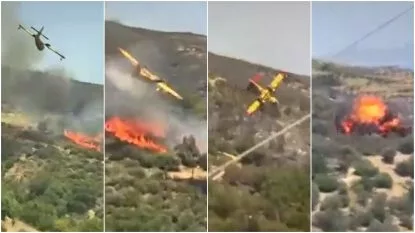 Un avion s-a prăbușit în Grecia