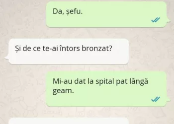 Eugene, tu ai fost in concediu medical?