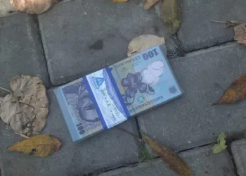 Era o zi ca oricare alta… Pana când am găsit acest teanc de bani intr-un parc de pe Copou.