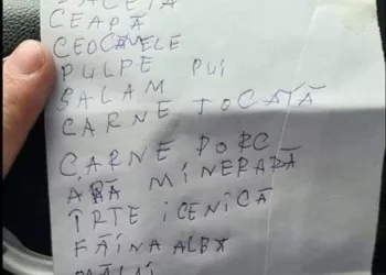 Râzi cu lacrimi. Ce a putut să scrie un român pe lista de cumpărături. ”Văceta, făina alba, îrte icenică, mici, apă minerară, …”