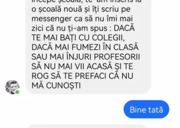 Dragul meu băiat, începe școala, te-am înscris la o școală nouă și îți scriu pe messenger ca să nu îmi zici că nu ți-am spus