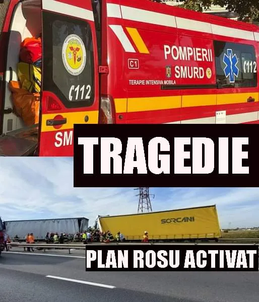 Tragedie uriașă pe autostrada! Salvatorii nu știu câti oameni s-au stins