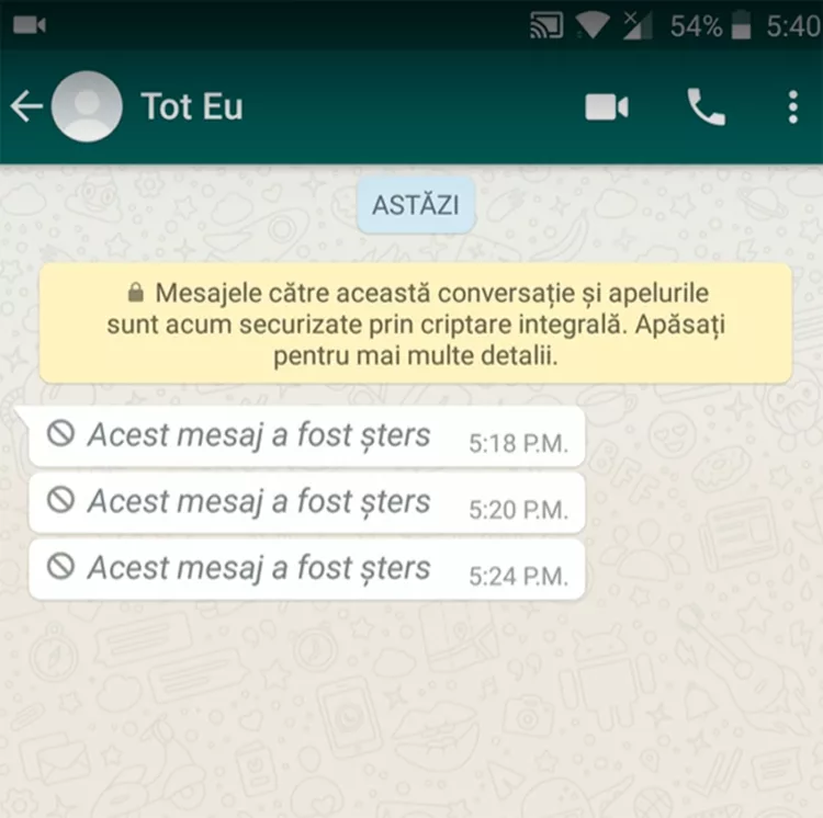Ați primit un mesaj pe WhatsApp și persoana respectivă l-a șters? Cum puteți afla ce scria