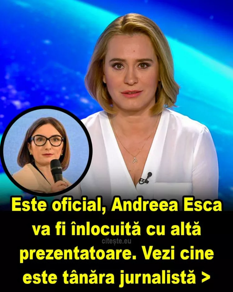 Decizie neașteptată, Andreea Esca va fi înlocuită cu o nouă prezentatoare, vezi cine este noua jurnalistă