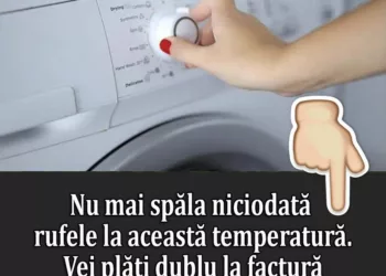 Nu mai spăla niciodată rufele la această temperatură. Consumul de curent este uriaș. Vei plăti dublu la factură.