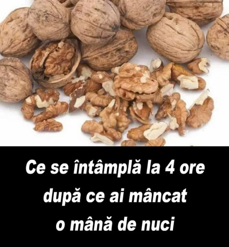 Ce se întâmplă la 4 ore după ce ai mâncat o mână de nuci: