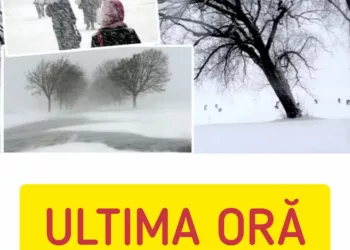 Un nou ciclon lovește România! Alertă meteo cod portocaliu și galben de ninsori și viscol. Rafalele de vânt vor depăși 100 km/h
