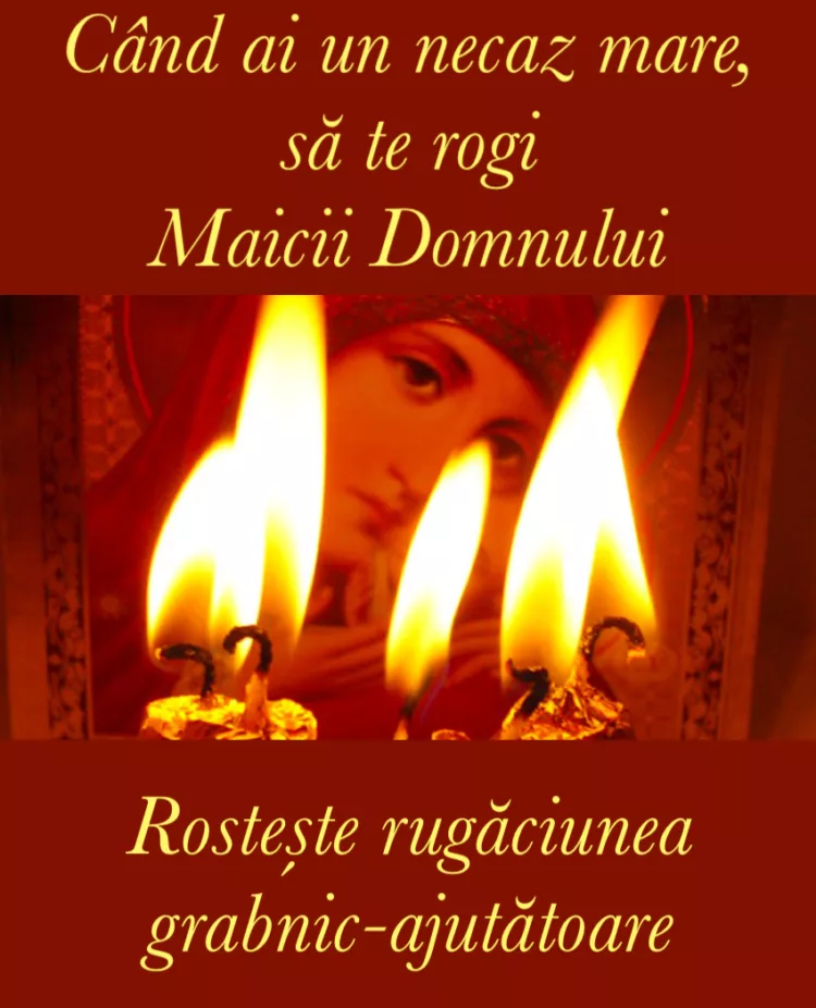 Rugaciune puternica catre Maica Domnului