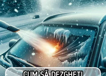 Iata cum dezgheti geamul masinii in doi timpi si trei miscari. Simplu si rapid pentru orice sofer