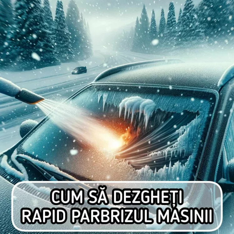 Iata cum dezgheti geamul masinii in doi timpi si trei miscari. Simplu si rapid pentru orice sofer